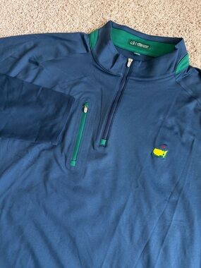 Masters Peter Millar Golf Quarter Zip Sweater Pullover